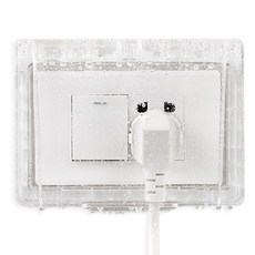 插座防水蓋，簡易安裝，防水防塵，保護用電安全, 透明, 1個