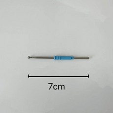 고주파 전기소작기 전극 팁 침형 편도형 전기응고 동물용 부품, 1개, J_7cm구형(구경3mm)