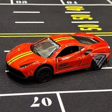 【台灣出貨】1:43合金超跑模型車，仿真警車合金模型，兒童玩具賽車, 【賽道版】法拉利-紅, 1個