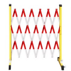 FRP 텔레스코픽 울타리 이동식 난간 안전 보호 펜스, 빨간색 1.2x2m, 1개