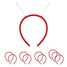 디어플레이스 스프링 토퍼 머리띠 DIY 만들기, 10개, 02 레드
