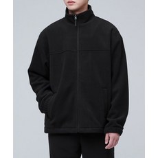 무신사스탠다드 오버사이즈 폴라 플리스 하이넥 재킷 블랙 1682629