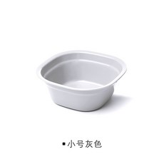 方形加厚塑料盆, 小號灰色, 1個