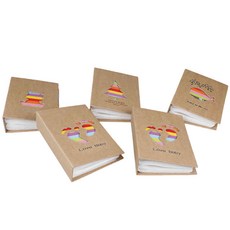 미니 포켓앨범 바인더, 트리, 50매, 브라운