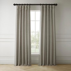 HPD Half Price Drapes 이탈리아 인조 리넨 커튼 304.8cm(120인치) 롱 암막 커튼 침실 및 거실용 127 x 304.8cm(50 120인치) (패널