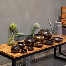 미니옹기 항아리 다용도 양념병 다육이화분 미니 소품 전통 옹기 양념통 전통화분 자이언트캣