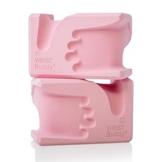 WRIST Buddy Yoga Blocks 2팩 | 인체 공학적 손 모양으로 손목 통증 감소 및 예방 | 편안함 안정성 및 그립 강도 향상 | EVA 요가 액세서리 세트 |, 블러쉬 핑크