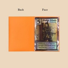 포커 카드 프로텍터 트럼프 홀덤 동전 프로텍트 50개 매트 울티메이트 아우터 컬러풀 스탠다드 사이즈 슬리브 트레이딩 보호 쉴드 매지컬 커버 PKM 66x91MM, 12)Orange  50pcs