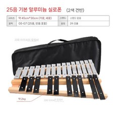 칼림바 마림바 타악기 성당 알루미늄 실로폰 프로페셔널 교구, A. 25음 기초단계(투톤키)채+스펙트럼+가방