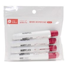 모리스 저스트클릭 보드마카 M2, Red, 4개
