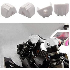 Share Goo 4팩 ShareGoo RC 충격 흡수 캡 프로텍터 가드 충돌 방지 1/8 자동차 HSP HPI Axial Traxxas Redcat Racing 몬스터 트럭, 화이트