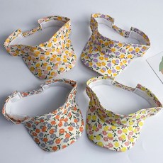 준캡 유아 아동 어린이 꽃송이썬캡 여름밀짚모자 자외선차단 귀여운모자