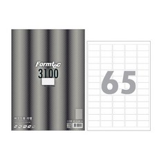 폼텍 LQ-3100 바코드용 라벨 A4 65칸, 단품