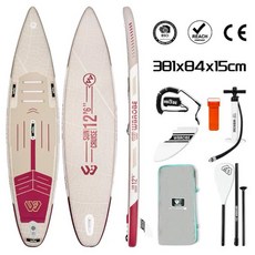 小島生活 SUP 槳板 立槳 充氣滑水板 基礎配色款 - 全新現貨, 3.81 後裔紅, 1個