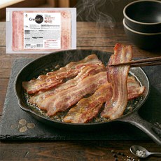 CJ 크레잇 육질탄탄 베이컨 1kg(베이컨슬라이스/쉐프솔루션) 아이스박스, 1kg, 1개
