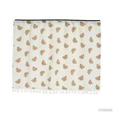 桃園出貨 汽車遮陽簾側簾嵌入式軌道車用防曬隔熱遮陽擋卡通夏日車載窗簾, 軌道雙層紗小熊窗簾, 1個