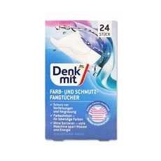 Denk mit 強效護色除塵防串染拋棄式洗衣防染色片, 1個, 24片
