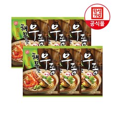 한성기업 해물맛 우동 211.5g(1인분) X 6개 (증정 어묵스프6g), 211.5g