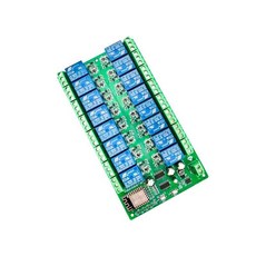ESP8266 WiFi 十六路 繼電器模塊 DC24V供電 ESP-12F開發板, 1個, 24V