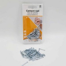 [1+1] 시멘트못세트 25mm 콘크리트 못 65p 시멘트못 공구리못 나사못 gc0*769Ok, 1