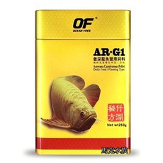 仟湖OF 龍魚AR-G1 專業飼料, 1個, FF911龍魚250g(小顆粒)