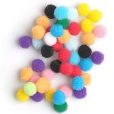 제오오스토어 퐁퐁 40mm 만들기재료 인형눈알 미술놀이재료 인형눈 컬러솜