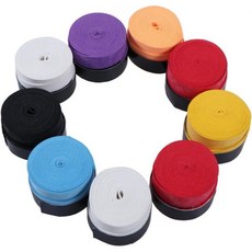 스쿼시그립 손잡이 핸들 테니스 스쿼시 라켓 랜덤 색상을 위한 SUPVOX 9pcs 배드민턴 그립 소프트 흡수제 오버그립 수분 흡수