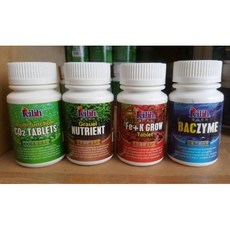 鐳力 Leilih 水草鐵質強效錠/根肥錠/Co2成長錠 (30錠) + 去毒活菌酵素 (60g) 水族箱水草營養套組, 1個, 鐵錠30錠M064