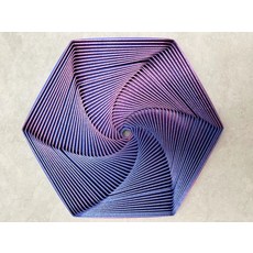 육각형 3D 프린팅 장난감 토네이도v3 입체퍼즐 아기퍼즐, 1개, 프리미엄 레드 블루 준대형