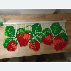 복숭아 꽃 비즈 다이아몬드 묵주 재료 공예 구슬 여성 DIY