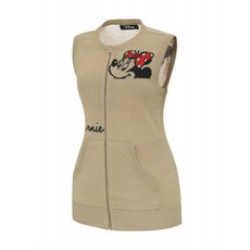 디즈니골프 여성 골프 조끼 베스트 데일리 기능성 스타일룩 아트웍 집업 니트 DP1LKV00H5580092