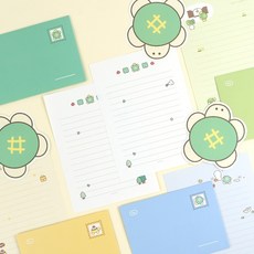 아트박스/문구앤토이스 [핑크풋] 행부기 편지지, 단품