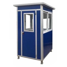 주차 부스 경비실 흡연실 학교 지킴이실 야외 관리실, 하늘색 1.5x1.8m