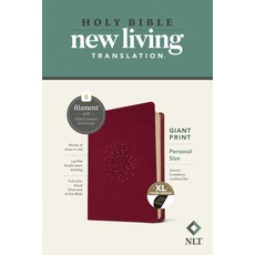 NLT Personal Size Giant Print Bible Filament Enabled Edition (Red Letter Leatherlike Aurora Cranb... Imitation Leather, Tyndale House Publishers, English, 9781496460905