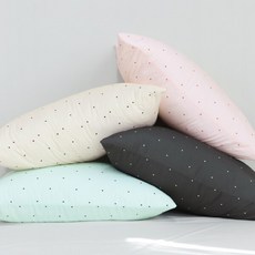 [스누즈] 국내생산 몽글몽글 세미마이크로 베개커버(50x70) 4colors, 색상:핑크