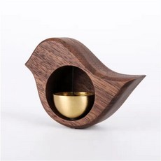 래미리아 문종 도어벨 차임 현관종 풍경 벨 현관 원목 개업선물종, 호두나무