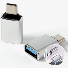 BRmall C타입젠더 OTG 실버 모니터젠더