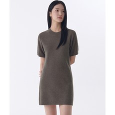매장정품 무신사스탠다드우먼 MUSINSA STANDARD WOMAN 우먼즈 크루 넥 니트 미니 드레스 [카키 브라운] MWDOW8Z01-KB 540808