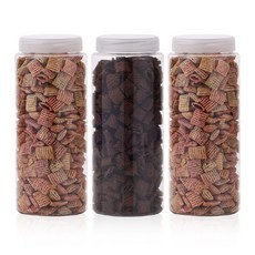 냉장고 ALL 원형 씨리얼 보관용기 1500ml (특), 특(1500ml) 3개입, 1세트, 3개입