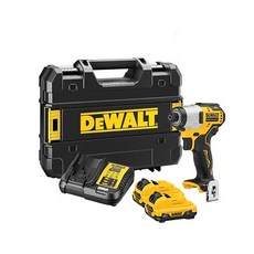 DEWALT 디월트정품 12V MAX 충전 컴팩트 임팩트 드라이버 3.0Ah 배터리 세트 DCF801L2, 1세트