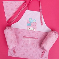 여아 마이멜로디 놀이용 방수 앞치마세트 어린이집 준비물 아동