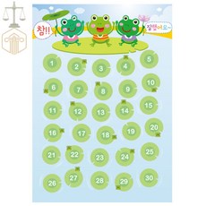 MP6 칭찬스탬프판 개구리 어린이집칭찬