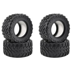 메탈 비드락 휠 고무 타이어 크롤러 자동차 개조 액세서리용, 1. 4PCS tires, 1개