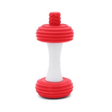 DFMEI 寶寶牙膠玩具硅膠蘋果磨牙棒兒童咬咬樂磨牙器安撫嬰兒咬牙棒, 1個, 如圖, 紅青蘋果核