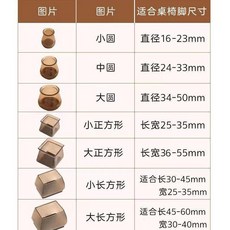 桌椅腳保護套 靜音耐磨, 圓形特小號 透明 ,12個裝, 1個