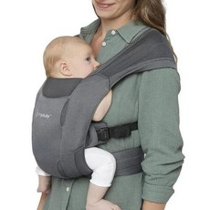 ERGOBABY 에르고베이비 엠브레이스 코지 신생아 아기띠 에어메쉬 원단 3.2kg~11.3kg 워시드 블랙