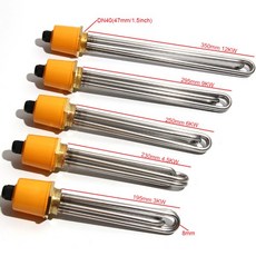 LUJINXUN 물 가열 요소 DN40/1.5 인치 47mm 구리 스레드 산업용 침수 온수기 저항 220V 3-12KW 201SS 1 개, 04 220V 4.5KW 230mmL