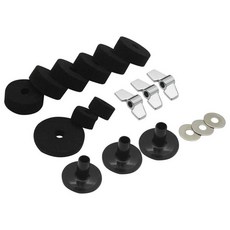 심벌즈 스탠드 슬리브 펠트 패드 드럼 하이햇 교체용 와셔 베이스 윙 너트, 1개