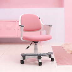 린백토리 초등학생 어린이 키즈 아이 아동 무회전 발받침 의자 LTC14FC, 핑크
