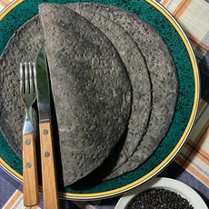 데일리또띠아 씬 검은깨 오징어 먹물 또띠아 11개입 6인치, 1개, 165g